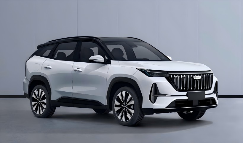 Тийзър изображения на новото Boyue L на Geely L, настроен да включва система за AI технологична система с пълен домейн AI